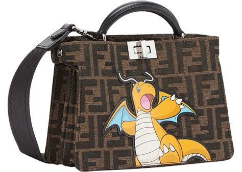 Fendi x FRGMT x Pokemon FF Fabric Wallet Brown.